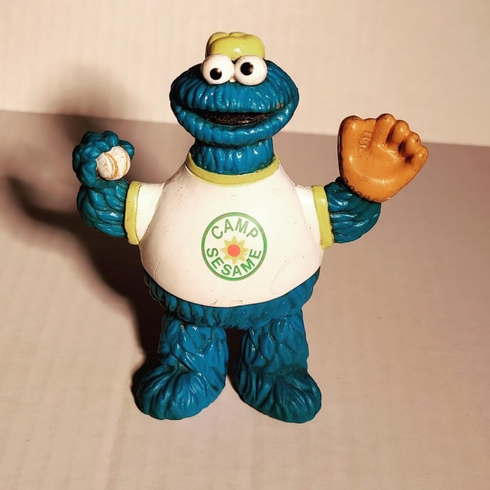 Sesame Street Camp Cookie Monster Tara Toys No.15940 Bendable Figure